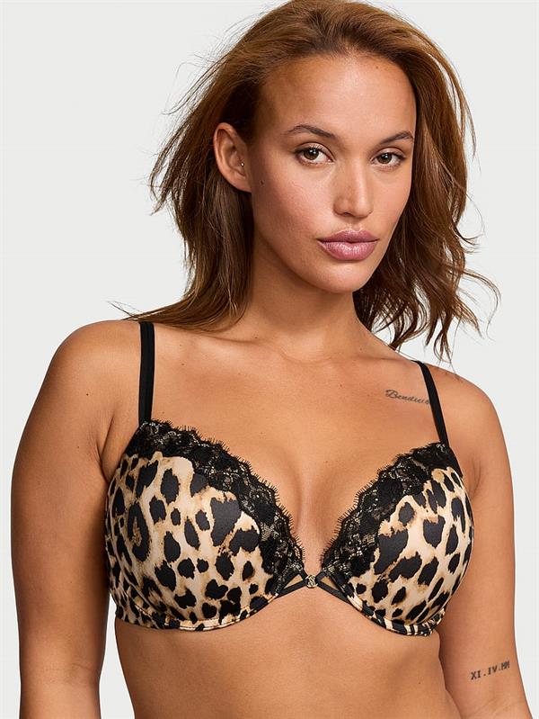 Pürüzsüz Dantelli Push-Up Sütyen
