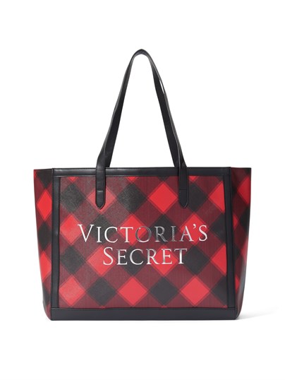 Red Buffalo Check Holiday Tote Çanta