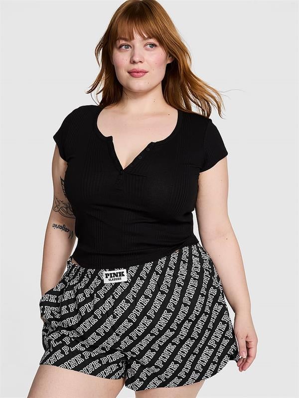 Ribanalı Henley Tişört
