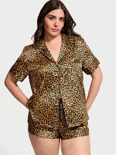 Saten Kısa Pijama Takımı