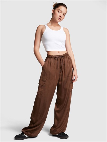 Saten Paraşüt Pantolon