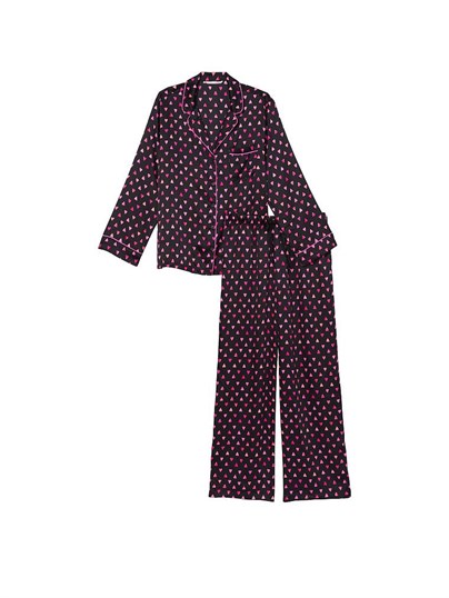 Saten Uzun Pijama Takımı