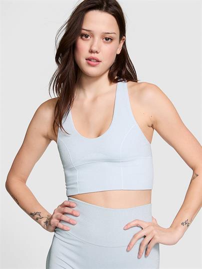 Seamless Işıltılı Dekolteli Racerback Sporcu Sütyeni