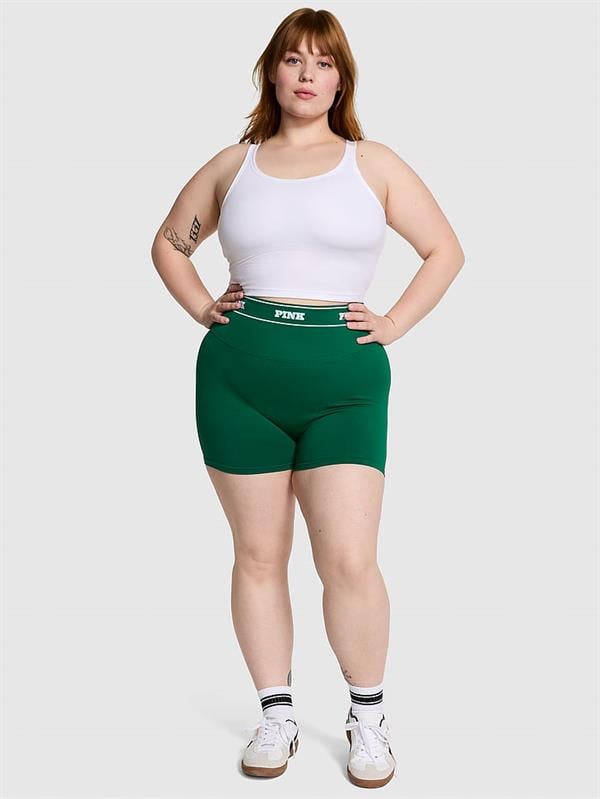 Seamless Logolu Biker Tayt