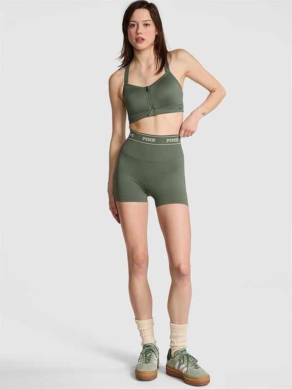 Seamless Logolu Biker Tayt