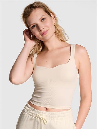 Soft Seamless Kalp Yaka Üst