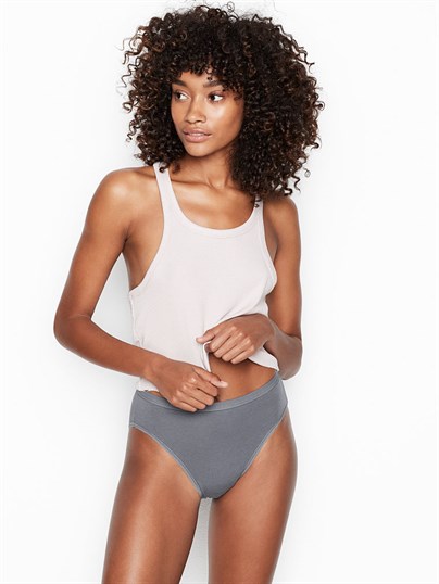 Stretch Cotton High-leg Brief Panty