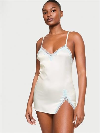 Tease Saten Dantelli Mini Gecelik