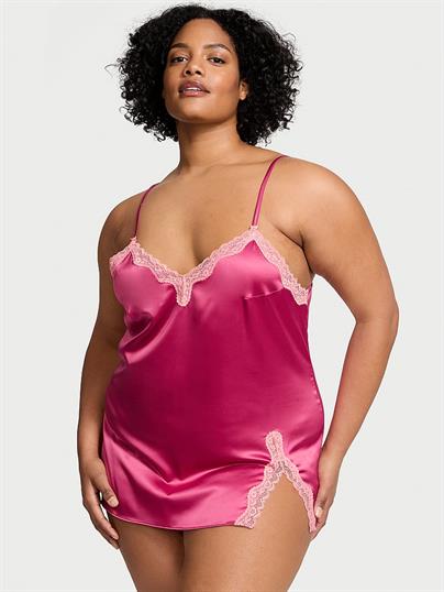 Tease Saten Dantelli Mini Gecelik