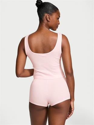 %100 Pamuklu Atlet Şort Pijama Takımı
