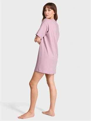 %100 Pamuklu Oversize Uyku Tişörtü
