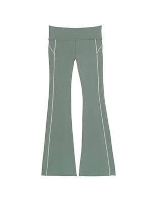 All-Day Beli Katlanabilen Pamuklu Flare Tayt