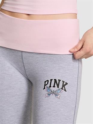 All-Day Beli Katlanabilen Pamuklu Flare Tayt
