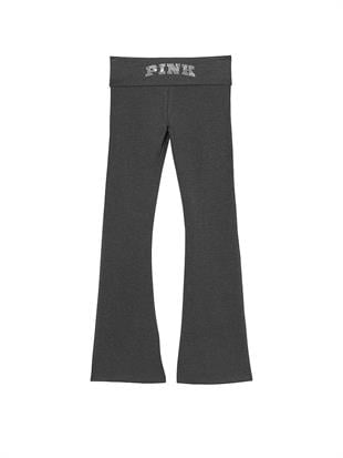 All-Day Beli Katlanabilen Pamuklu Flare Tayt