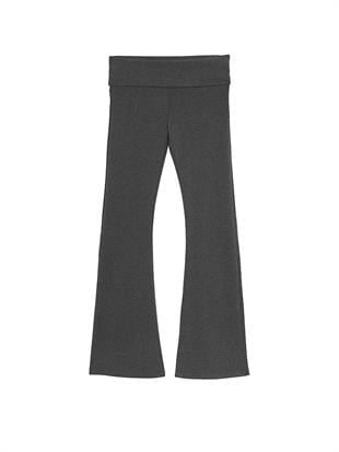 All-Day Beli Katlanabilen Pamuklu Flare Tayt