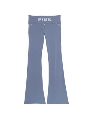 All-Day Beli Katlanabilen Pamuklu Flare Tayt