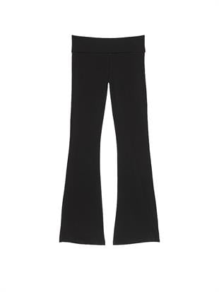 All-Day Beli Katlanabilen Pamuklu Flare Tayt