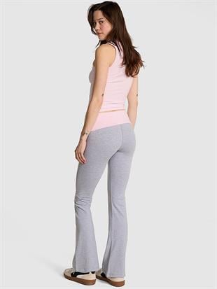 All-Day Beli Katlanabilen Pamuklu Flare Tayt