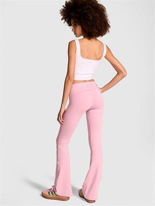 All-Day Beli Katlanabilen Pamuklu Flare Tayt
