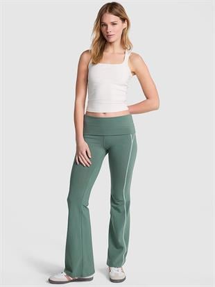 All-Day Beli Katlanabilen Pamuklu Flare Tayt
