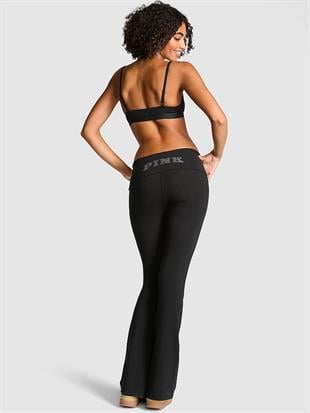 All-Day Beli Katlanabilen Pamuklu Flare Tayt