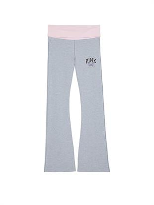 All-Day Beli Katlanabilen Pamuklu Flare Tayt