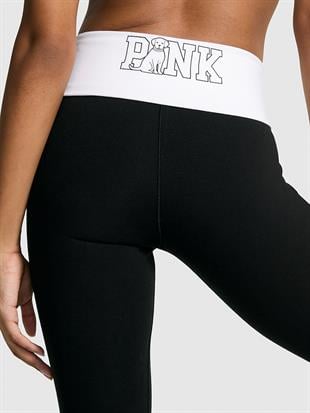 All-Day Beli Katlanabilen Pamuklu Flare Tayt