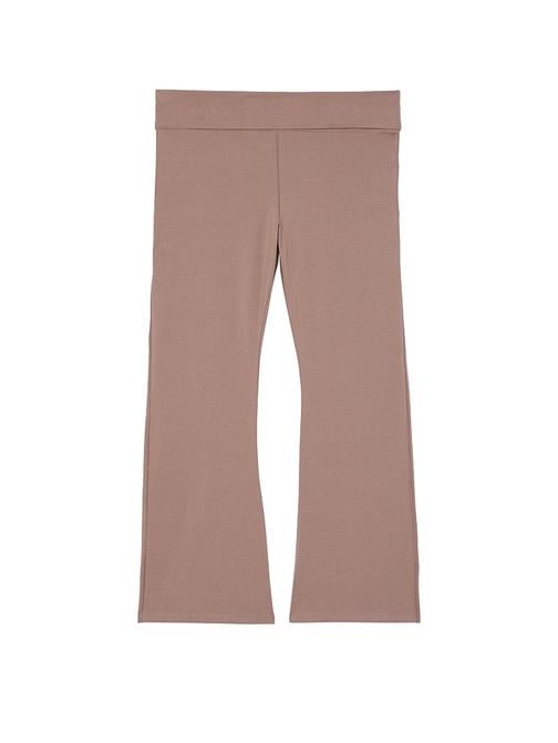 All-Day Beli Katlanabilen Pamuklu Flare Tayt