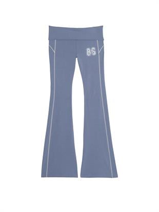 All-Day Beli Katlanabilen Pamuklu Flare Tayt