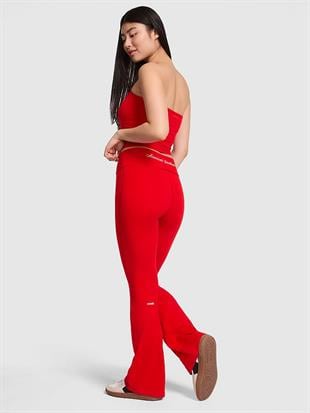 All-Day Beli Katlanabilen Pamuklu Flare Tayt