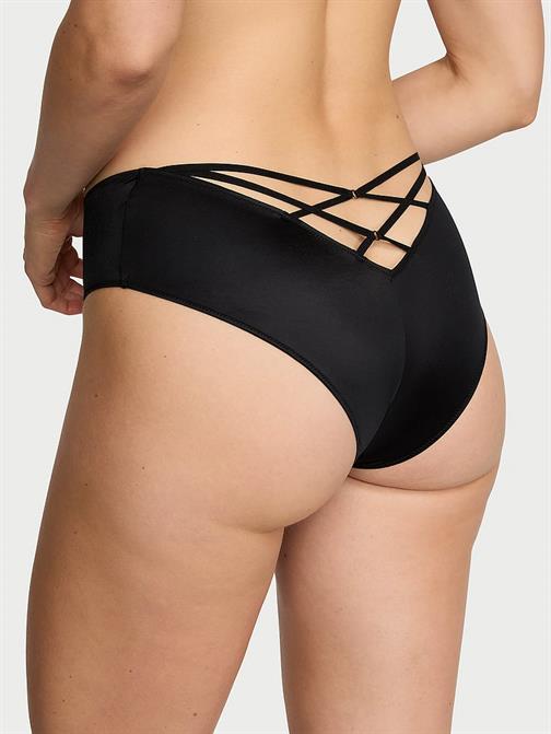 Arkası Askılı Derin Bacak Kesim Cheeky Külot