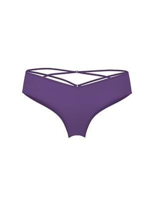 Arkası Askılı Derin Bacak Kesim Cheeky Külot
