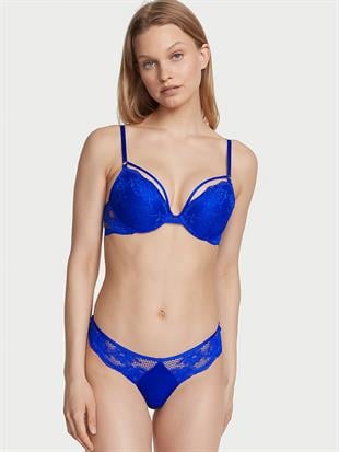 Askılı Dantelli Push-Up Sütyen