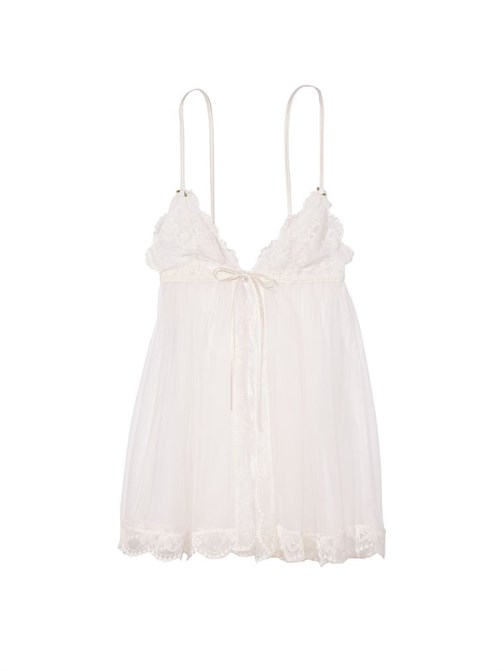 Astarsız Önü Açık Dantel Babydoll