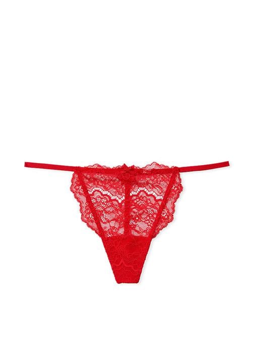Ayarlanabilir Askılı Dantel V-String Külot