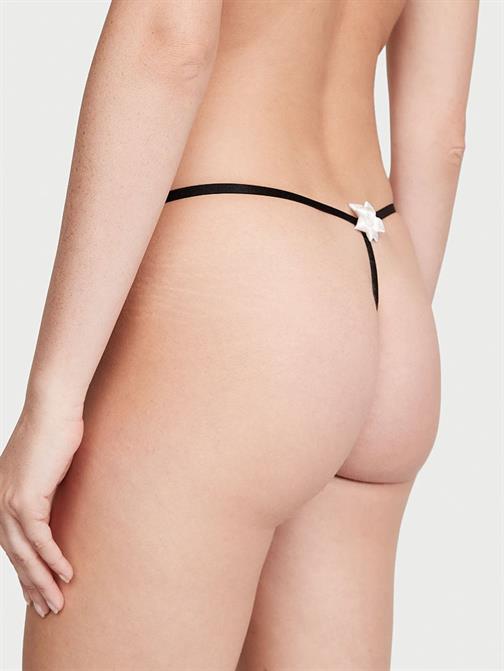 Ayarlanabilir Askılı Dantel V-String Külot