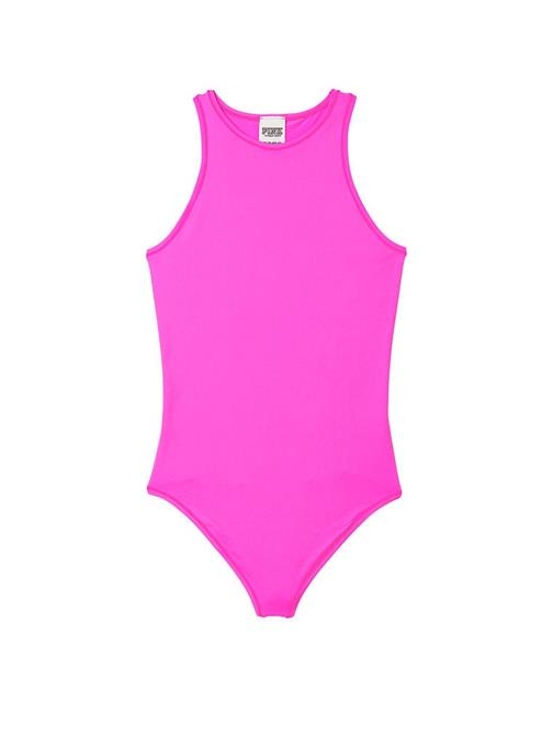 Base Dik Yaka Esnek Bodysuit