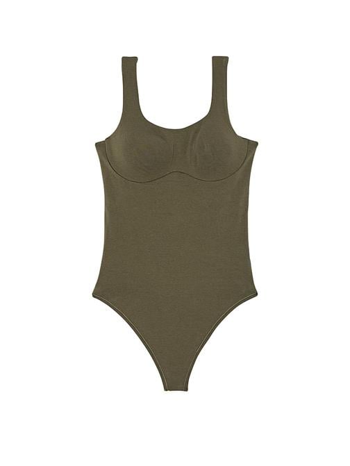 Base Pamuklu Scoop Bodysuit