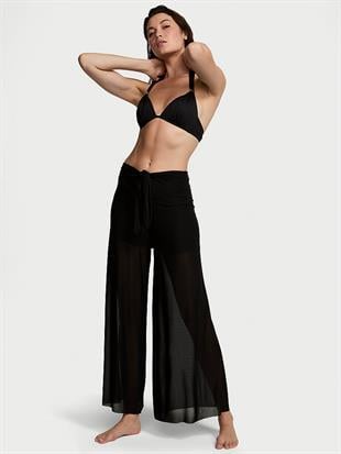 Beachwear Önden Bağlamalı Şifon Pantolon