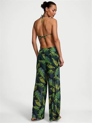 Beachwear Önden Bağlamalı Şifon Pantolon