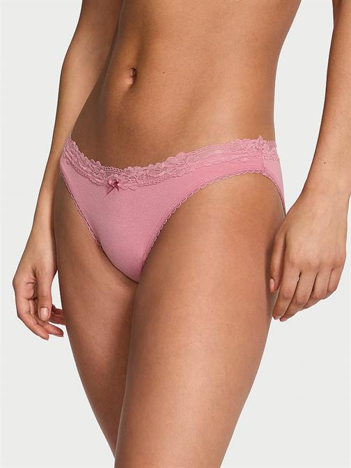 Beli Dantelli Pamuklu Bikini Külot