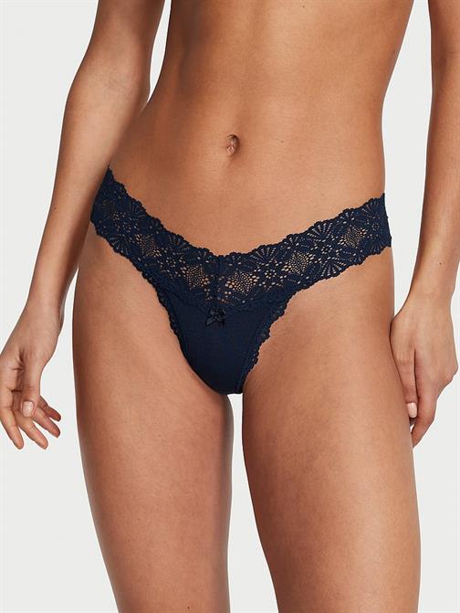Beli Dantelli Pamuklu Tanga