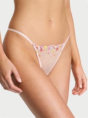 Bloom İşlemeli V-String Külot