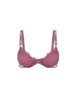 Bombshell Işıltılı Askılı 2 Beden Büyük Gösteren Push-Up Sütyen