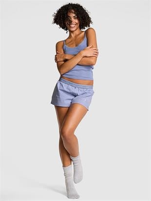 Boxy Pamuklu Şort Pijama