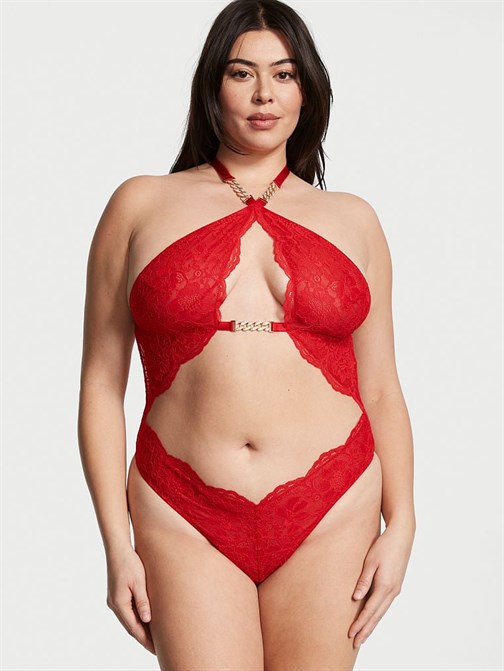 Boyundan Bağlamalı Dantelli Teddy