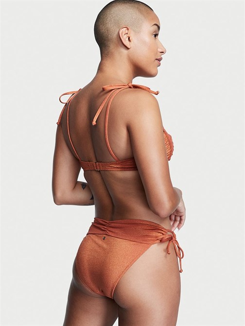 Büzgülü Işıltılı Klasik Bikini Altı