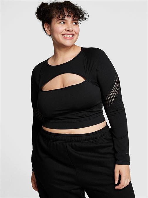 Chlöe x Halle Seamless Uzun Kollu Crop