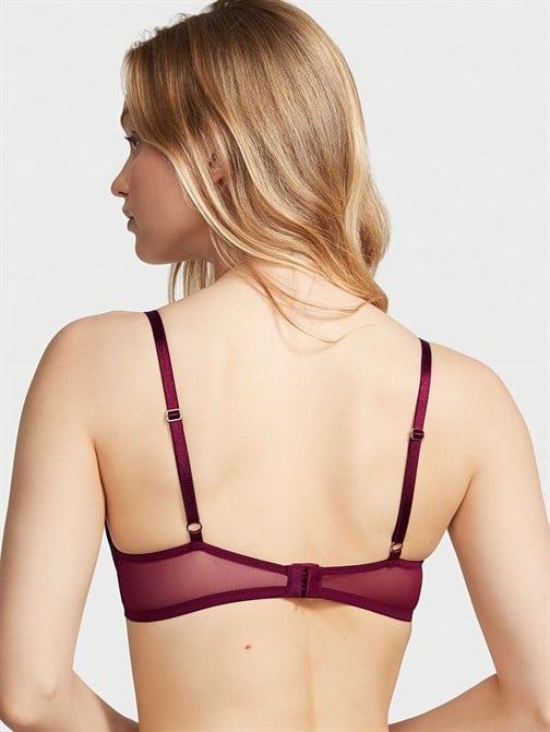Çiçek Nakışlı Push-Up Sütyen