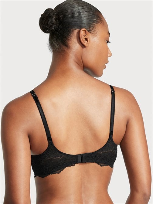 Çiçekli Dantel Push-Up Sütyen
